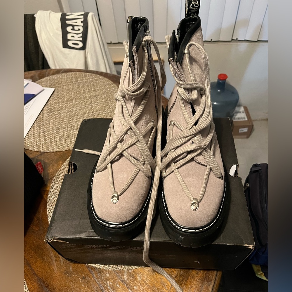Doc Marten boots with unique lacing